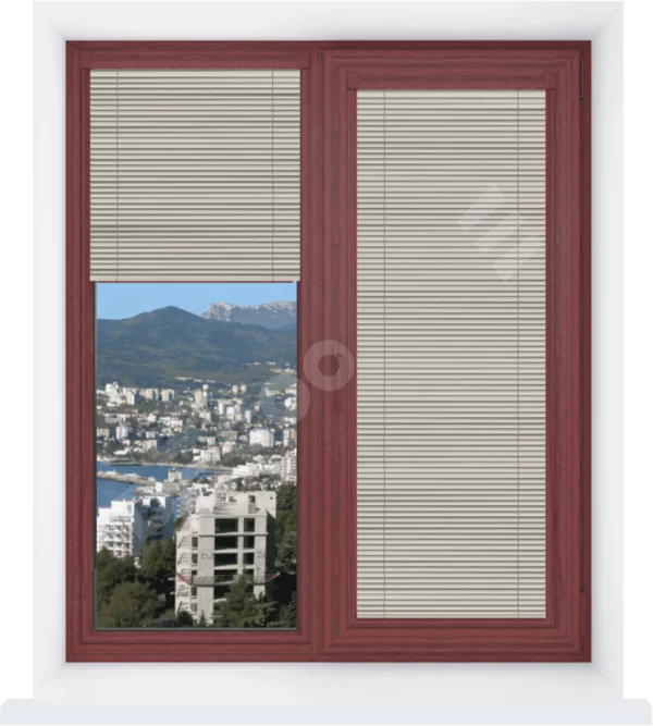 Кассетные жалюзи 10538 слоновая кость перфорированный
