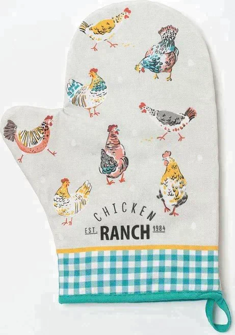 Варежка-прихватка "Chicken Ranch" 20х28см,саржа, 100% х/л, ватин 250г/м2