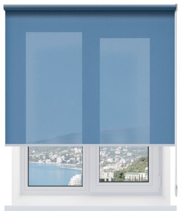 Рулонная штора Респект DM 94 синий