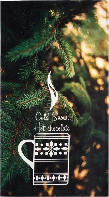 Полотенце "Этель" Hot chocolate 40х73 см, 100% хл, саржа 190 гр/м2