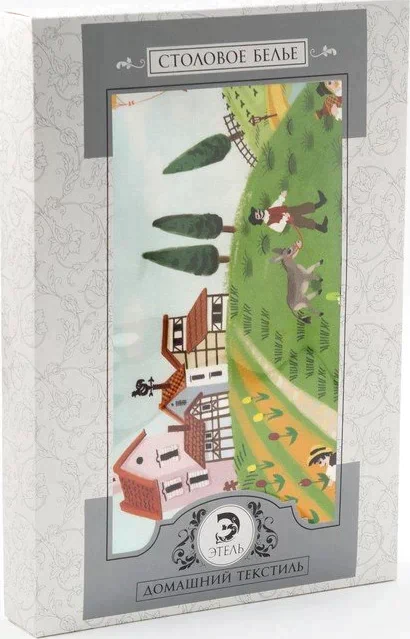 Набор столовый "Этель" Тоскана, скатерть 110х150 см, салф. 40х40 см-4шт, 100% хл