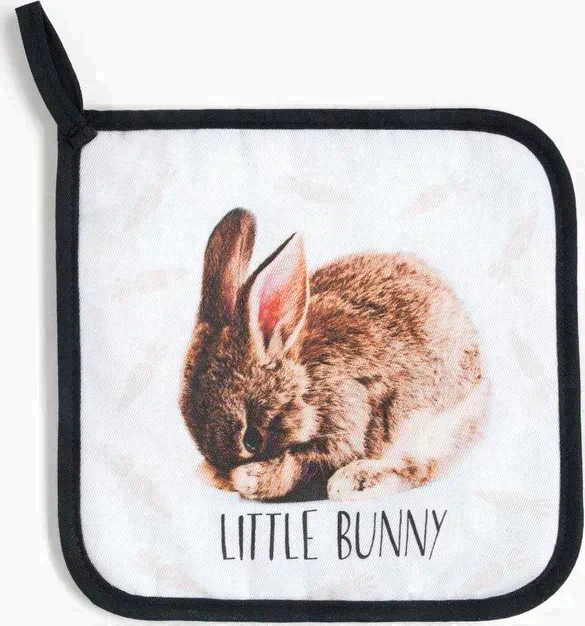 Набор кух. "Little bunny" варежка-прихватка 20х28 см, прихватка 19х19 см, 100% хл