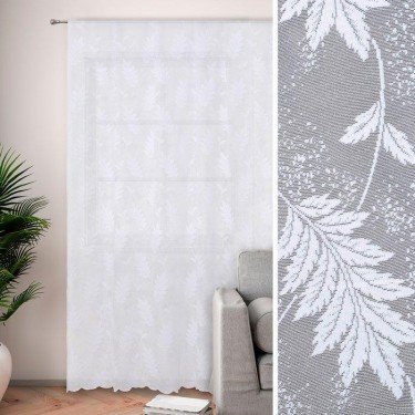 Тюль "Этель" Осенний марафон, 250х250 см с фестоном, 71 г/м²,100% п/э