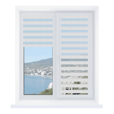 Рулонная штора День-ночь Уни 2 Lavander белый