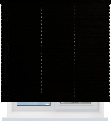 Деревянные жалюзи 50 мм. черный