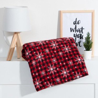 Плед Экономь и Я «Снегопад» 150*180см, пл.160 г/м2, 100% п/э