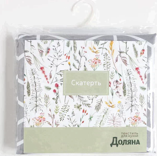 Скатерть Доляна Hexagon 145х220 см, 100% п/э