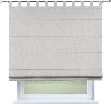 Римская штора «Кортин», лён димаут светло-бежевый, на петлях