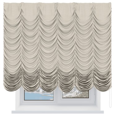 Французская штора «Кортин», лён кашемир шампань