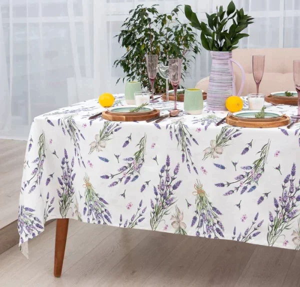 Скатерть "Этель" Lavender 149х180 см, 100% хл, саржа 190 г/м2
