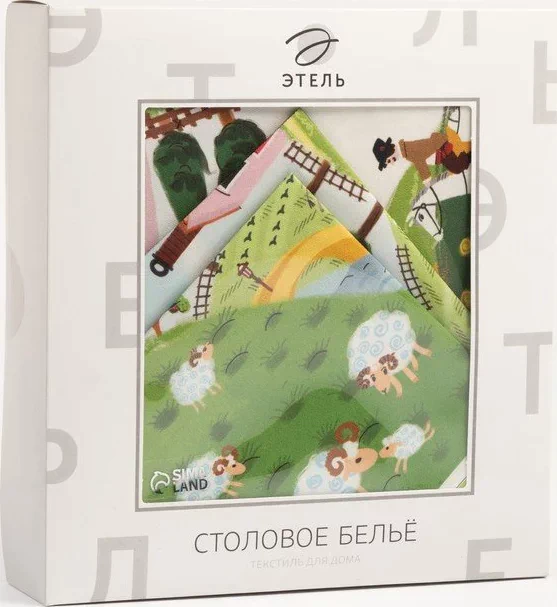 Набор столовый "Этель" Тоскана, скатерть 180х150 см, салф. 40х40 см-8шт, 100% хл