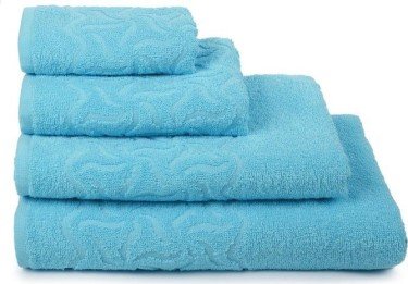 Полотенце махровое «Радуга» 100х150 см, цвет бирюза, 295г/м2
