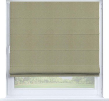 Римская штора «Кортин» на створку, ткань блэкаут однотонный, милано капучино