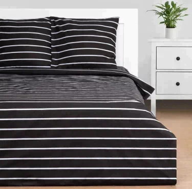 Постельное бельё Этель 2 сп Black stripes 175х215 см, 200х220 см, 70х70 см-2 шт, 100% хлопок, поплин