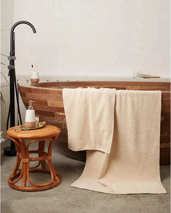 Полотенце махровое Этель Organic Beige 50х90 см, 100% хл, 420гр/м2