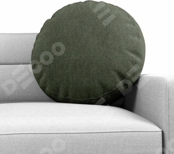 Подушка декоративная круглая Cortin лён димаут графит, 40х40 см