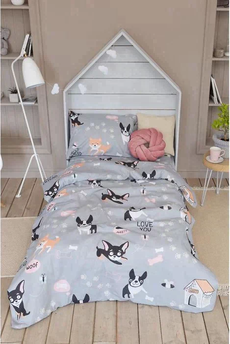 Постельное белье "Этель" 1.5 сп Best friend 143*215 см, 150*214 см, 50*70 см -1 шт,100% хл, бязь