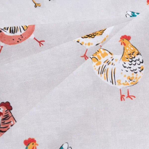 Скатерть пасхальная, Этель Chicken Ranch 110х147 см, 100% хлопок, репс 210 г/м2