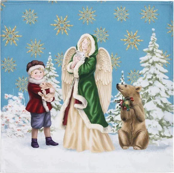 Набор столовый «Christmas time« скатерть 150х220см +/-3см с ГМВО, салф.40х40см-12шт, хл100%