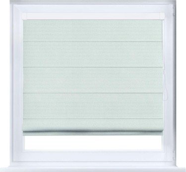 Римская штора «Кортин» кассетная, ткань блэкаут однотонный, молочный