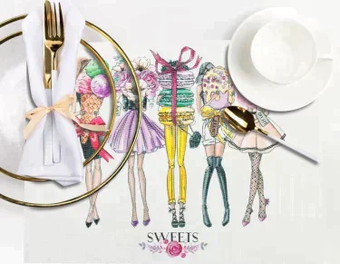Салфетка на стол "Girls sweets" 29*40 см
