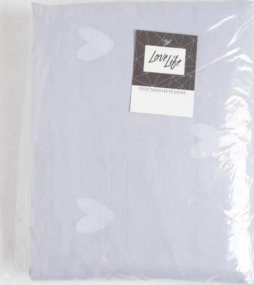 Простыня на резинке LoveLife "Dreams of" 200*200*25 см, 100% хлопок, поплин, 125 г/м²