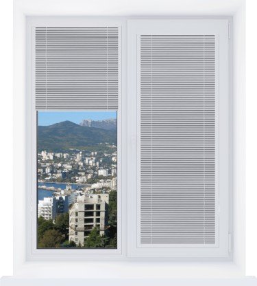 Кассетные жалюзи 917п серебро перфорированный