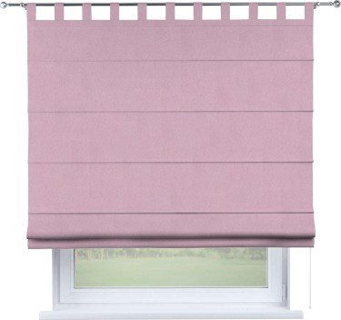 Римская штора на петлях «Кортин», ткань pipa блэкаут розовый