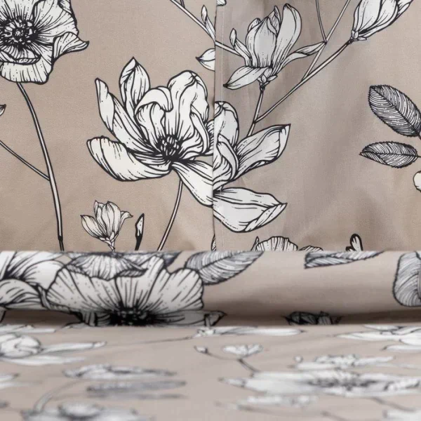 Постельное бельё Этель 1,5 сп Magnolia, пододеяльник 143х215 см, наволочки 50х70 см 2 шт, 100% хл,перкаль