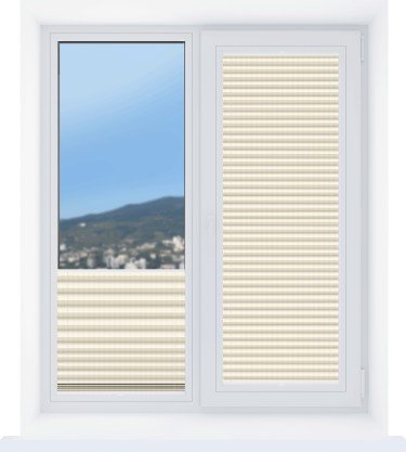 Штора плиссе Лайн перламутр жемчуг