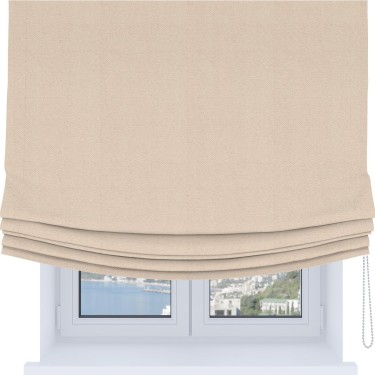 Римская штора Soft с мягкими складками, ткань блэкаут с блеском розовая пудра