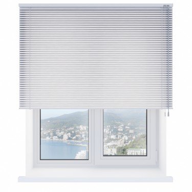 Горизонтальные жалюзи 168 серебряные (глянец)