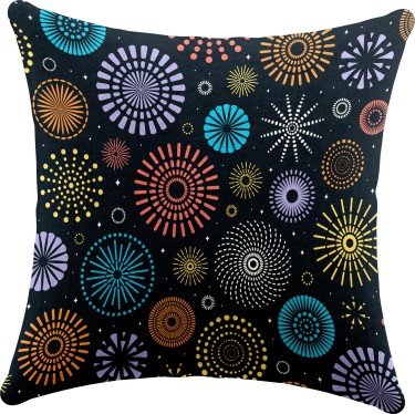 Подушка квадратная Cortin «Праздничный фейерверк»