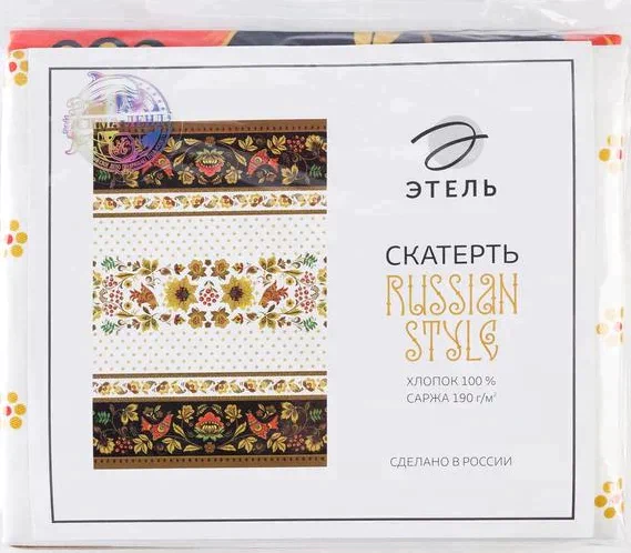Скатерть "Этель" Russian style 180х147 см, 100% хл, саржа 190 гр/м2