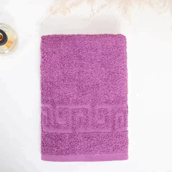 Полотенце махровое с греческим бордюром 40х70 см, AMETHYST, хлопок 100%, 430г/м2