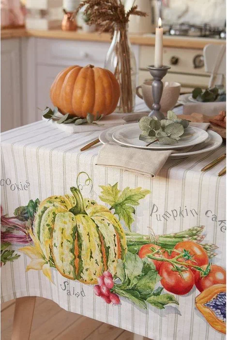 Скатерть Этель Vegetable 220х147 см, 100% хлопок, репс 210 г/м2