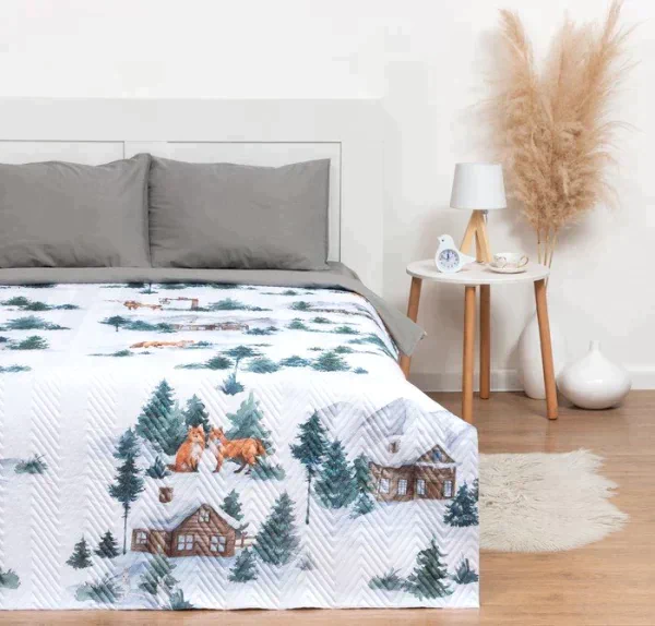 Покрывало Этель 2 сп Winter village, 180х210 см