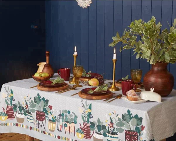 Скатерть "Этель" Hygge 149х180 см, 100% хл, саржа 190 г/м2