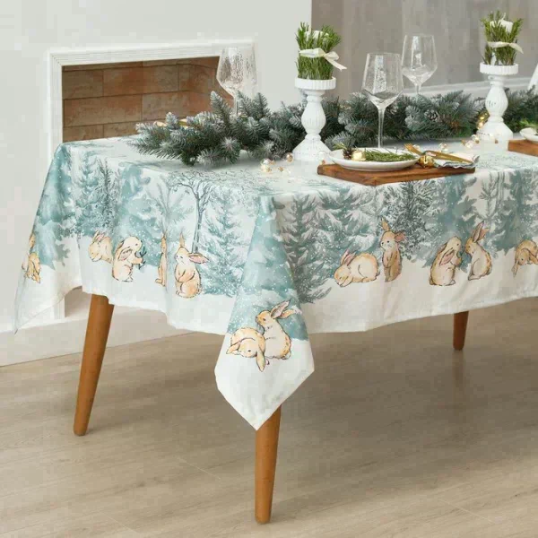 Скатерть "Этель" Winter mood 150х220+/-2 см с ГМВО, 100% хл, саржа 190 г/м2