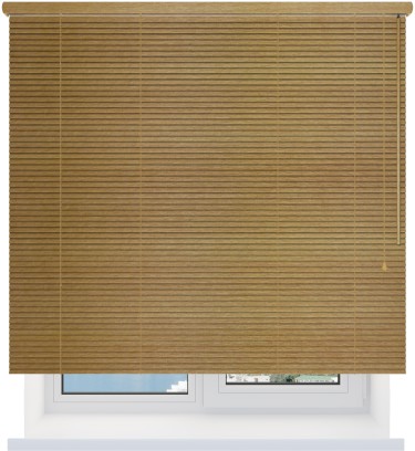 Деревянные жалюзи 25 мм. натуральный