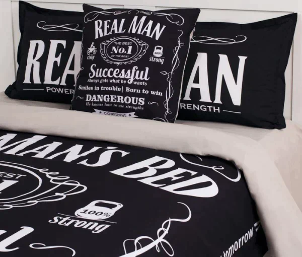 Постельное бельё "Этель" евро Real Man 200х217 см, 240*220 см, 50х70+3 см - 2 шт
