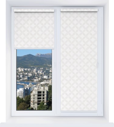 Рулонная штора Мини Барселона белый 01