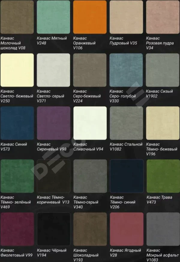 Римская штора «Кортин» для проема, канвас кофе с молоком, с кантом Стрим Дуо (люверсы с пояском)