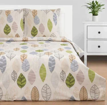 Постельное бельё "Этель" дуэт Foliage 143*215 см - 2 шт, 220*240 см, 70*70 см -2 шт, бязь