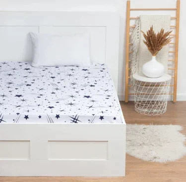 Простыня LoveLife «Звёзды» 150х220 см, 100% хлопок, поплин, 125 г/м²