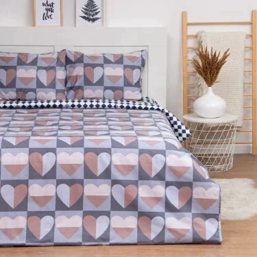 Постельное бельё LoveLife 1,5 сп «Сердца» 143х215см, 150х225см, 50х70см-2шт
