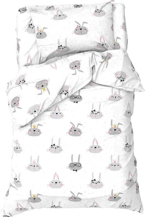Постельное бельё Этель 1,5 сп "Funny rabbits", 143х215 см, 150х214 см, 50х70 см -1 шт, 100 % хлопок, бязь