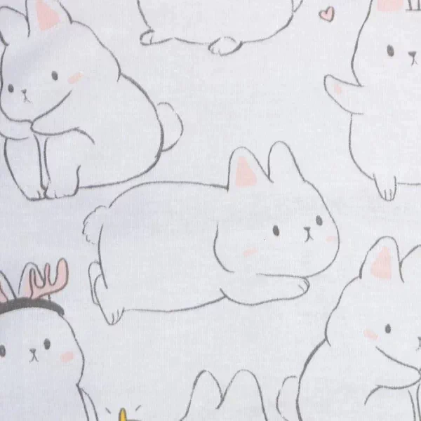 Постельное бельё Этель 2 сп Cute rabbits 175х215 см, 200х220 см, 70х70 см - 2 шт