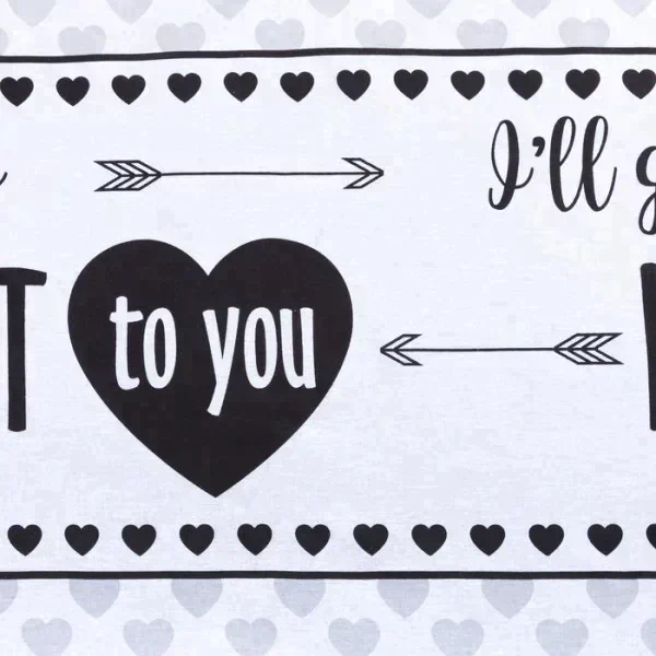 Постельное белье "Этель" 2 сп My heart 175*215 см, 200*220 см, 70*70 см -2 шт, бязь