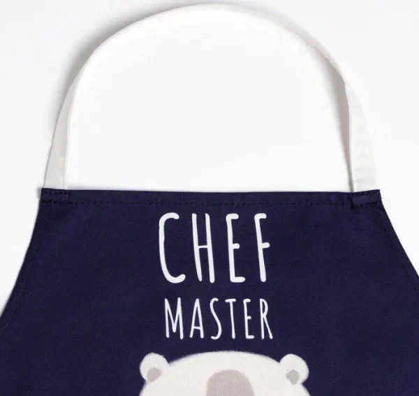 Фартук детский Этель "Chef master", 46х60 см, 100% хлопок, саржа